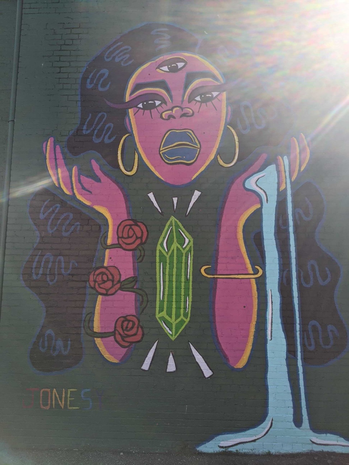 The finished mural
